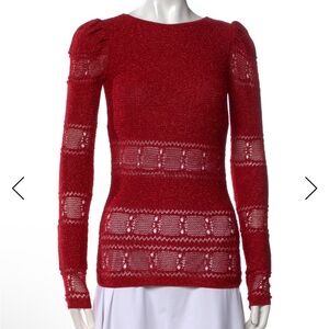 Ronny Kobo Metallic Red Top